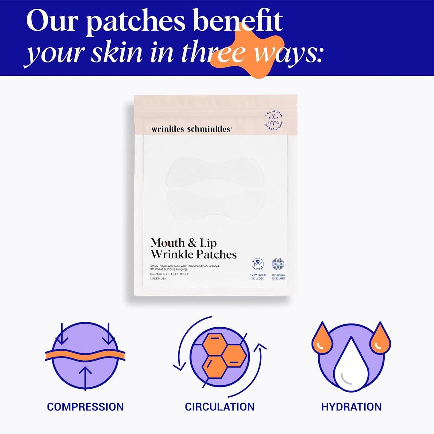 Wrinkles Schminkles Mouth Wrinkle Patches (Pack of 2)